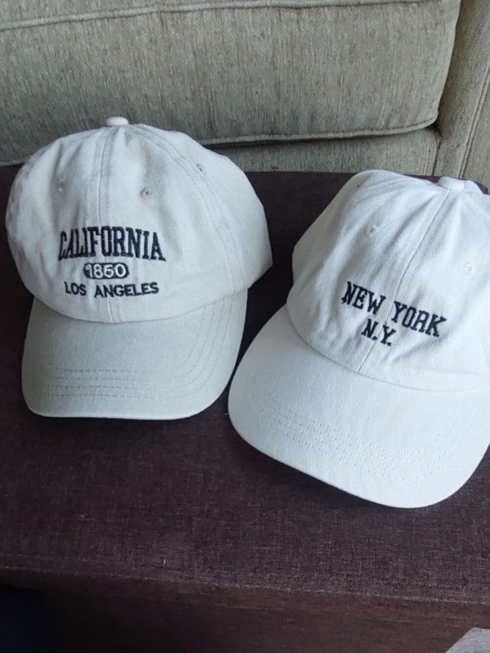 White Embroidered Baseball Caps